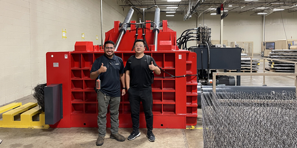 恩派特“全自動門蓋式金屬打包機(jī)”，高效賦能北美再生有色金屬產(chǎn)業(yè)