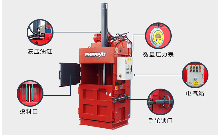 廢紙箱壓縮打包機