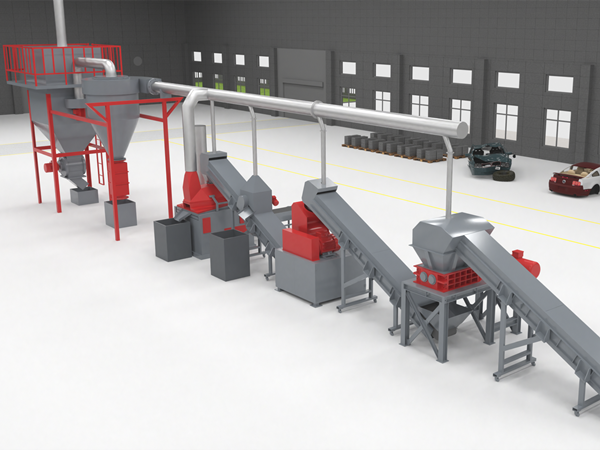 廢舊冰箱破碎拆解方案
