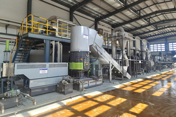 格林美再生資源公司定制PE薄膜破碎清洗案例