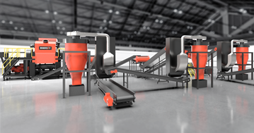 廢舊金屬破碎分選方案