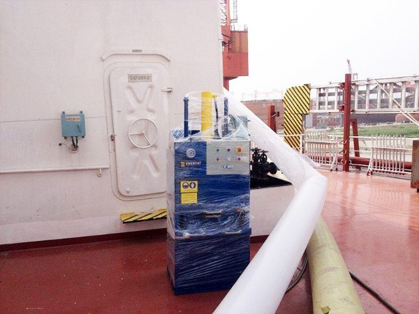 中遠公司與恩派特定制垃圾打包機案例